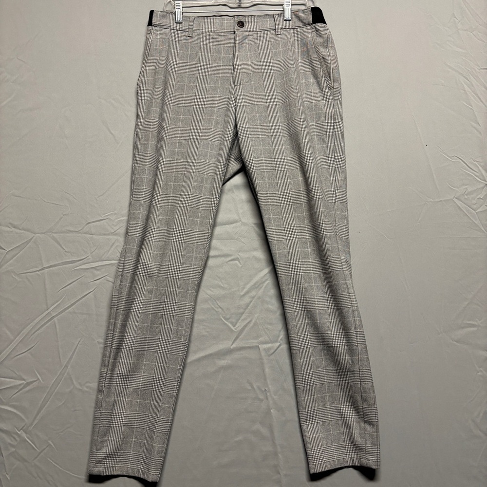 Zara Women's Gray Plaid Dress Pants